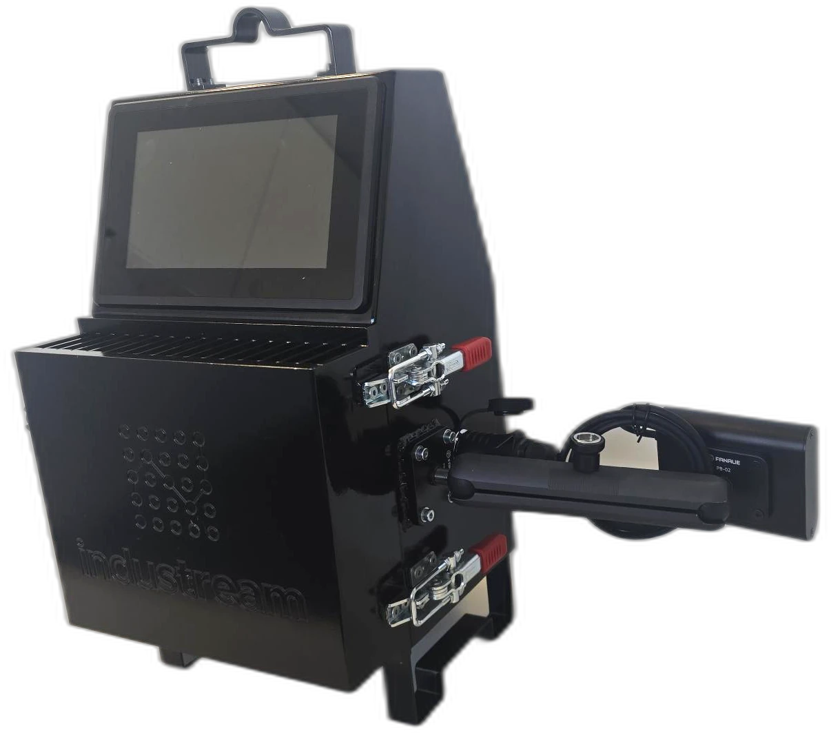 Tuyere camera casing — closed unit with local screen